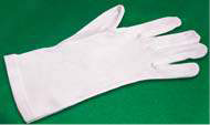gants coton blanc